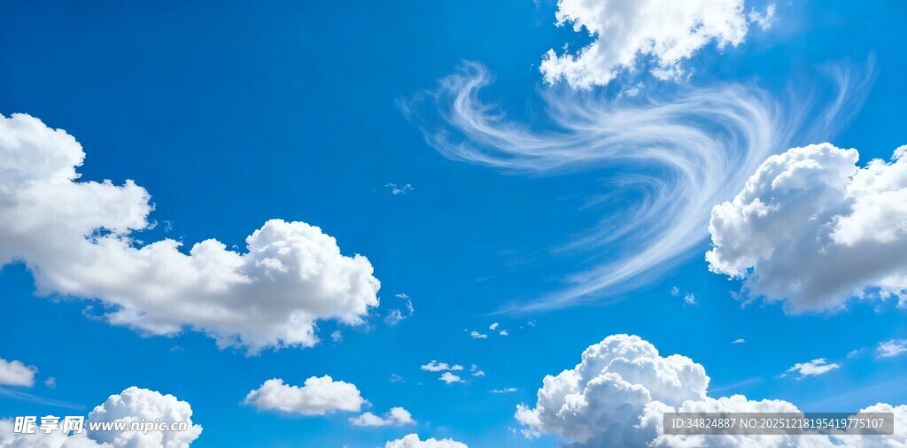 蓝天白云美景