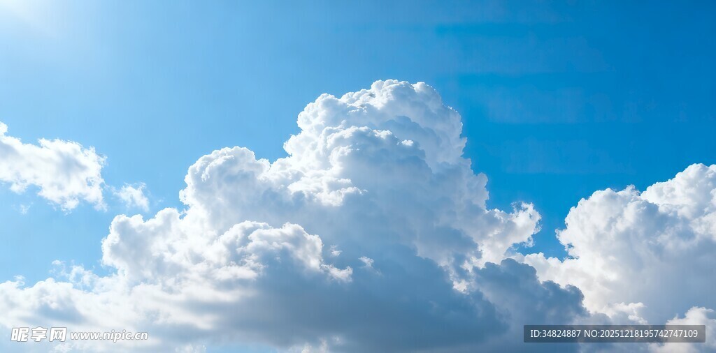 蓝天白云美景