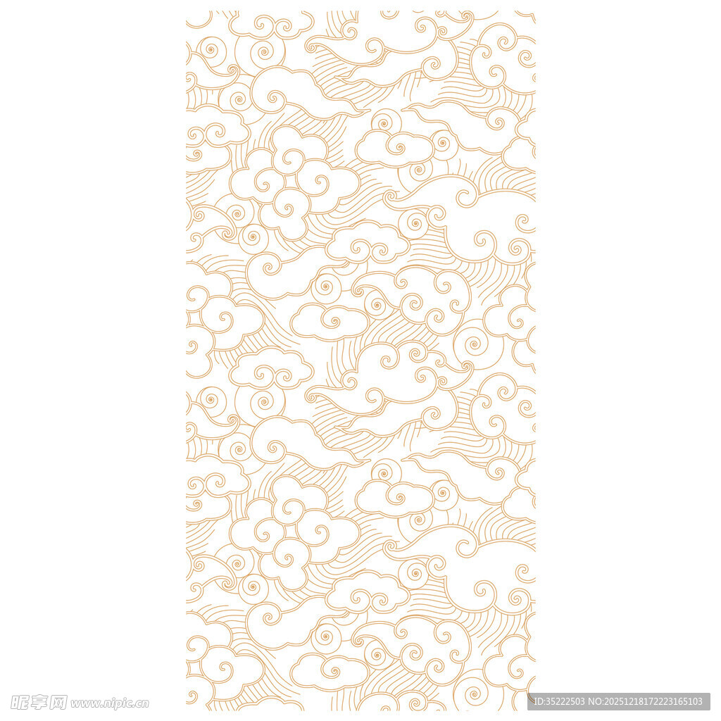 中式古典云纹图案纹理