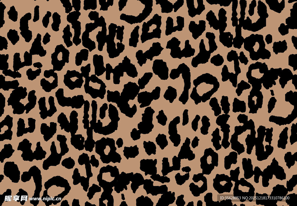 豹纹图案纹理背景