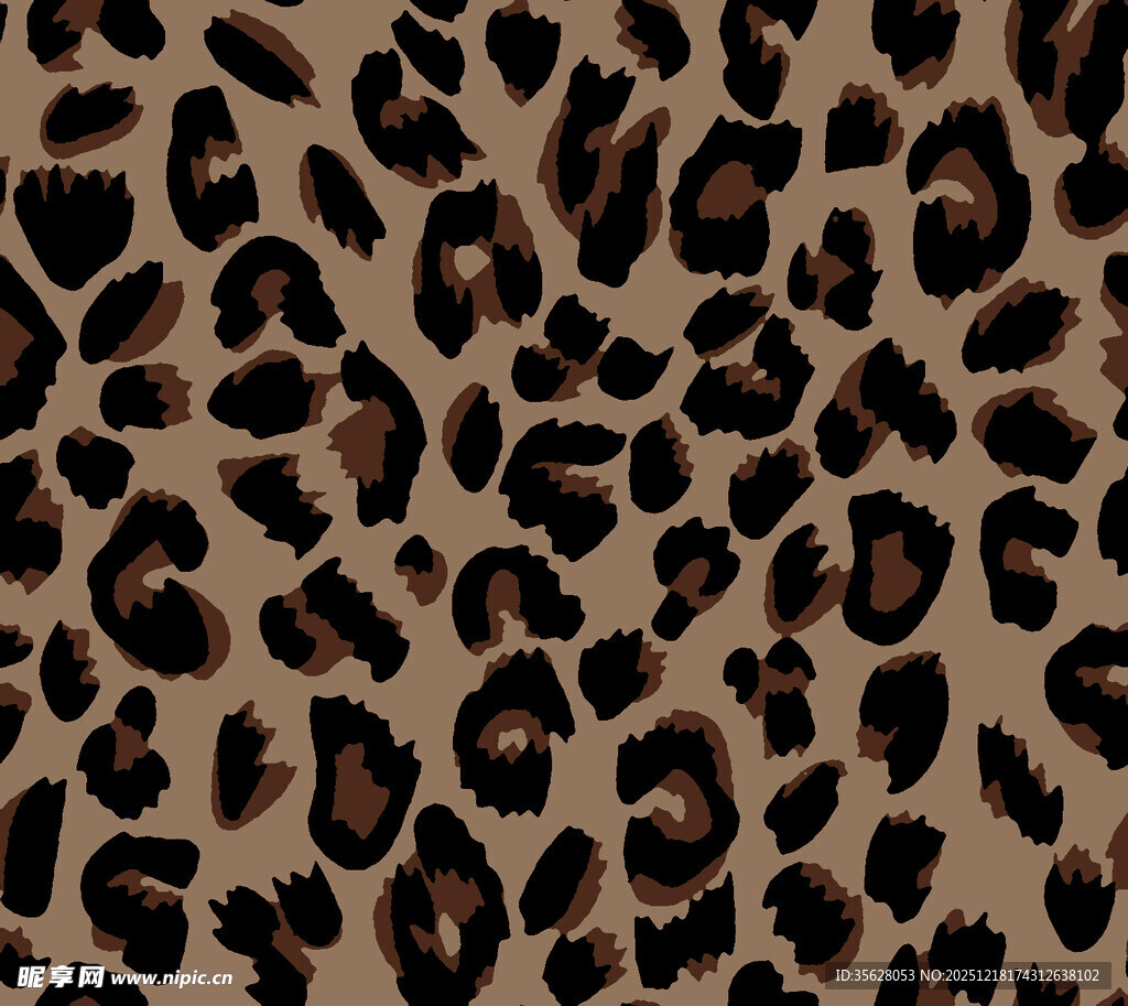 豹纹图案布料纹理