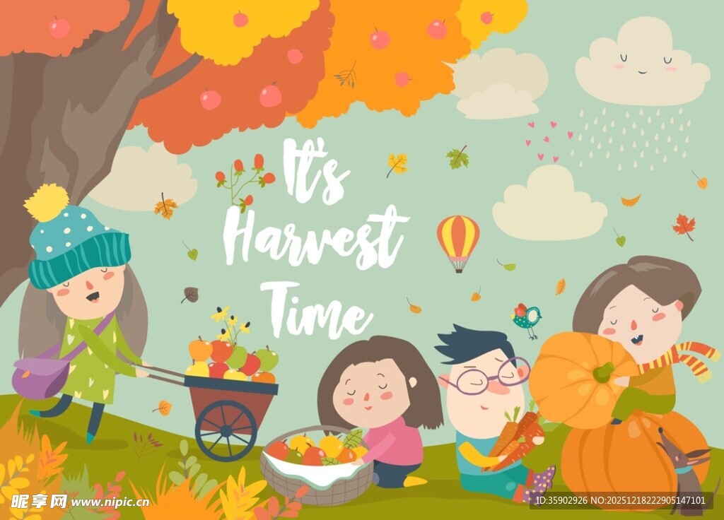 欢乐秋日丰收时光