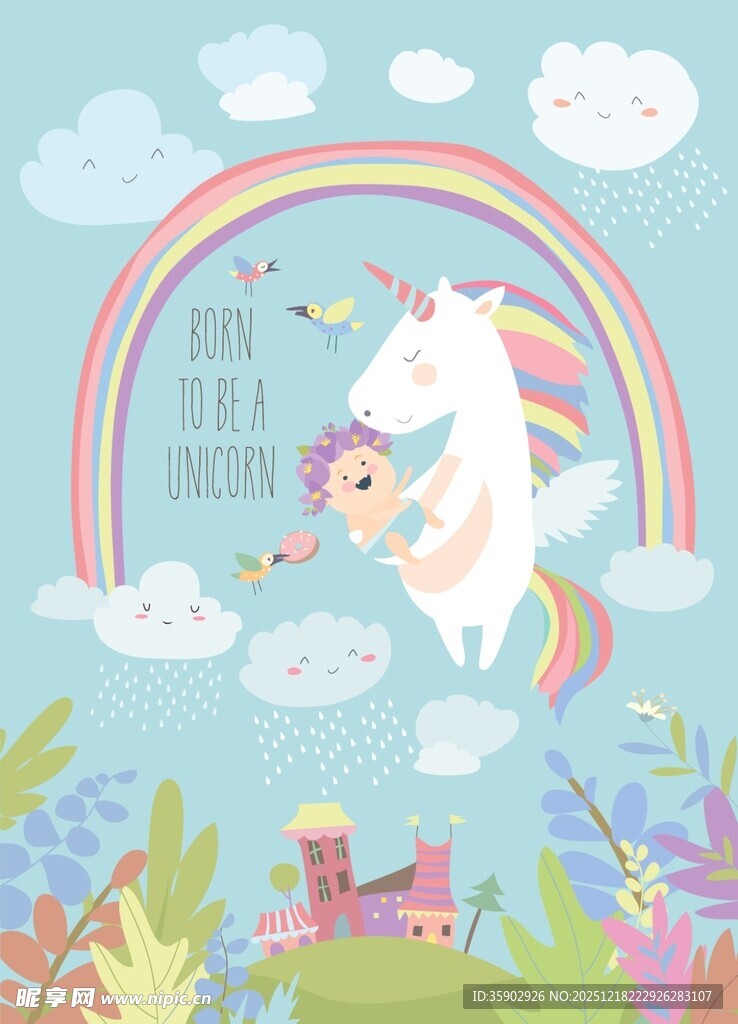 梦幻独角兽的童话世界