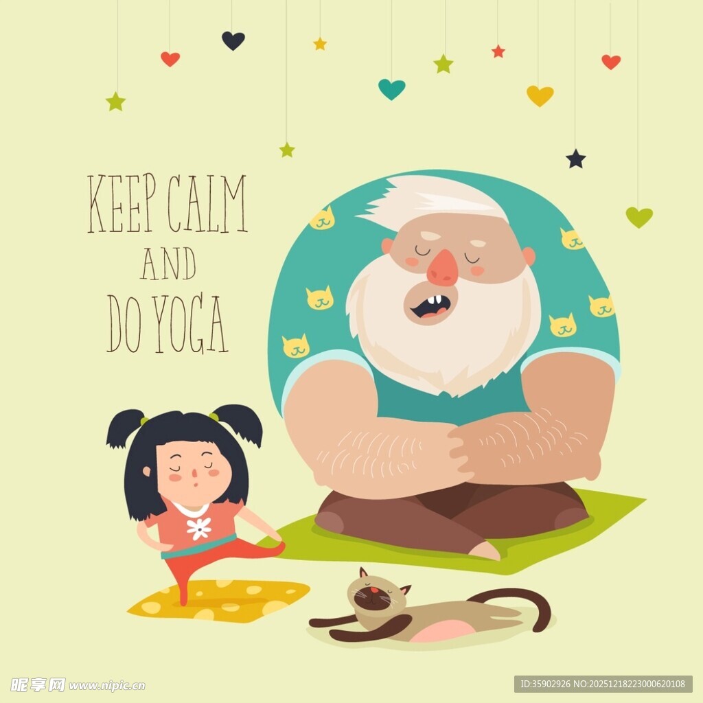 老人与女孩的温馨时光