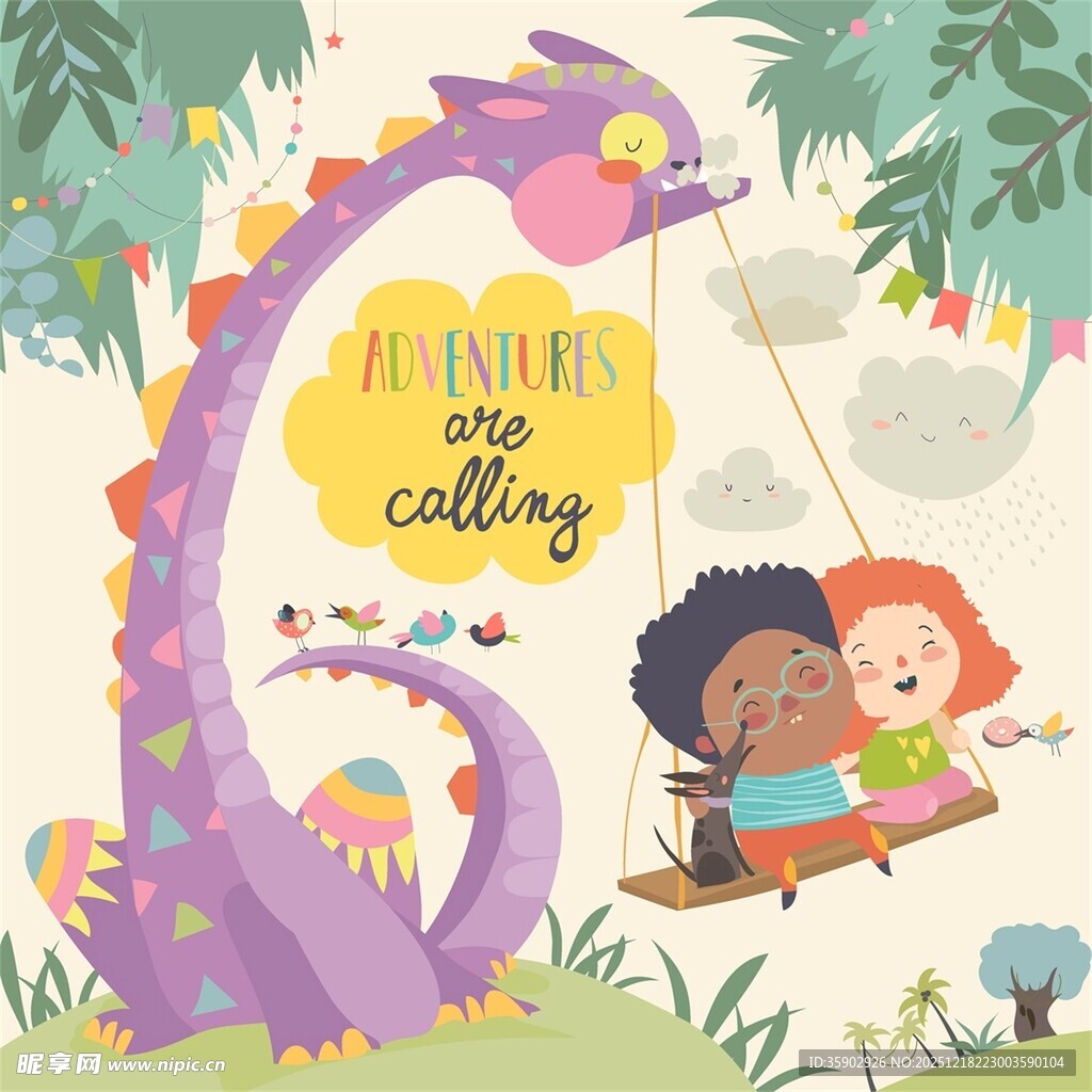 奇幻龙与孩子的欢乐时光