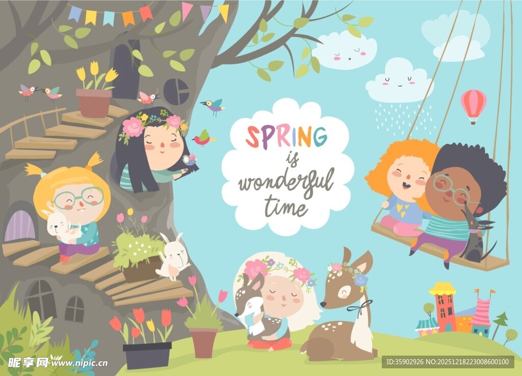 春日儿童欢乐户外时光