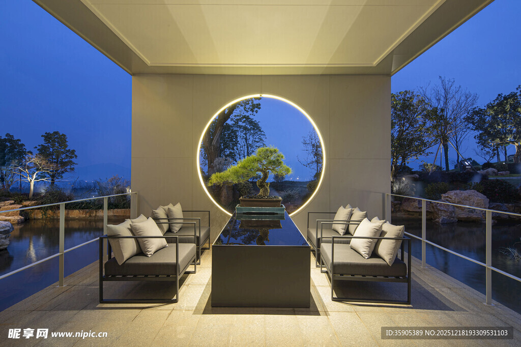 现代露台休闲舒适空间