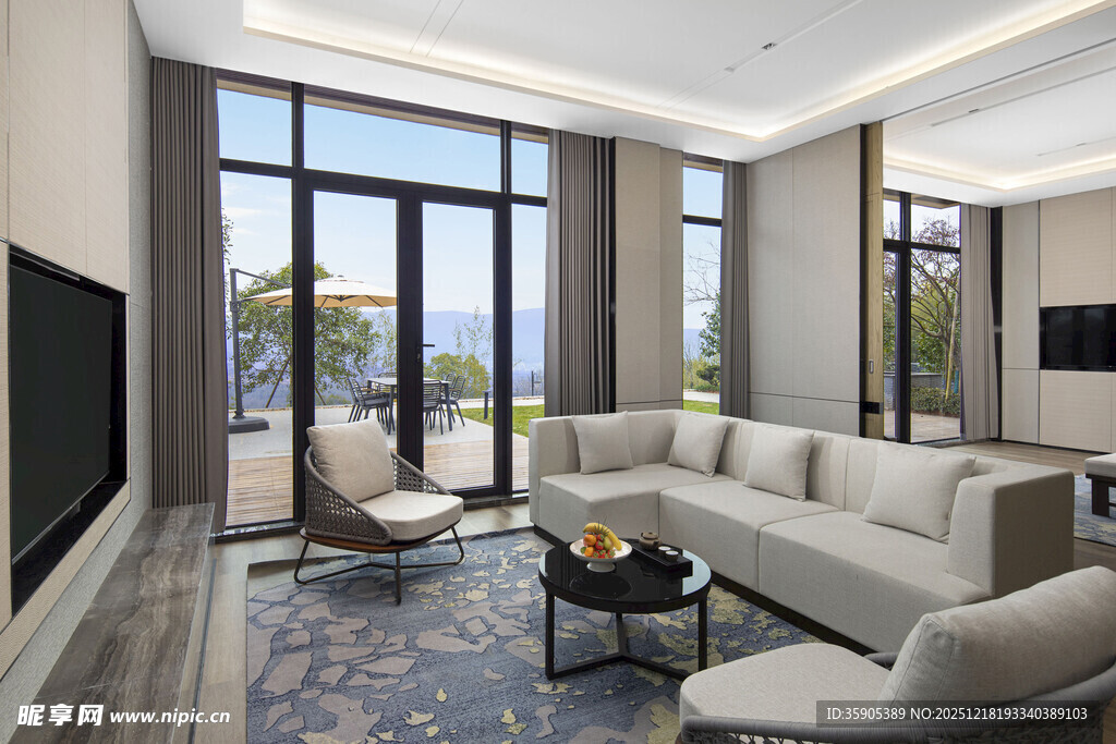 现代简约风格豪华客厅