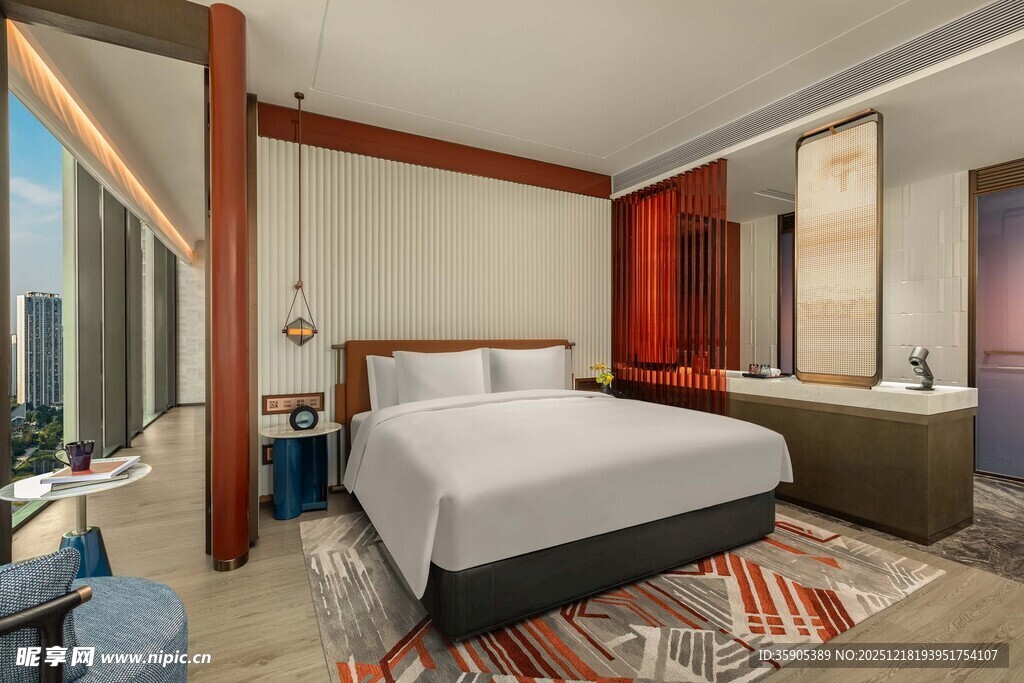 现代风格豪华卧室景观