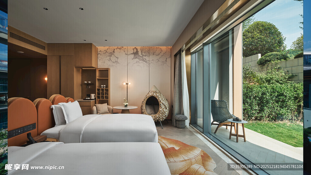 现代简约风豪华卧室景观