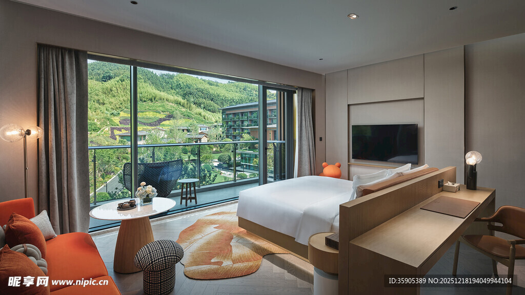 现代简约风卧室景观