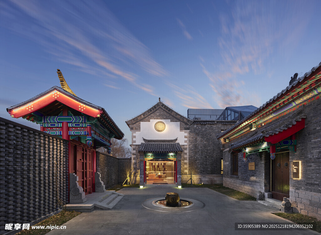 古雅中式庭院建筑景观