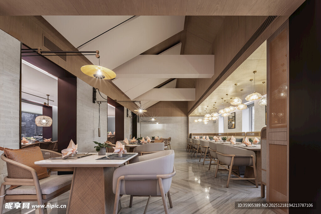 现代简约风餐厅室内设计