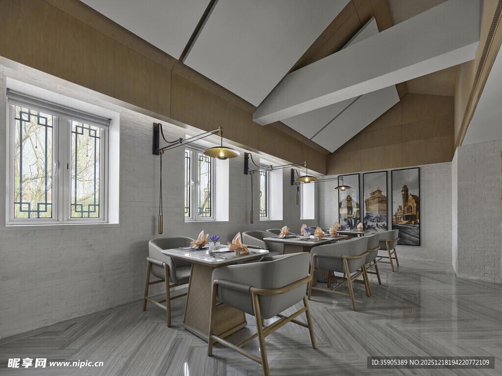 简约现代风餐厅室内设计