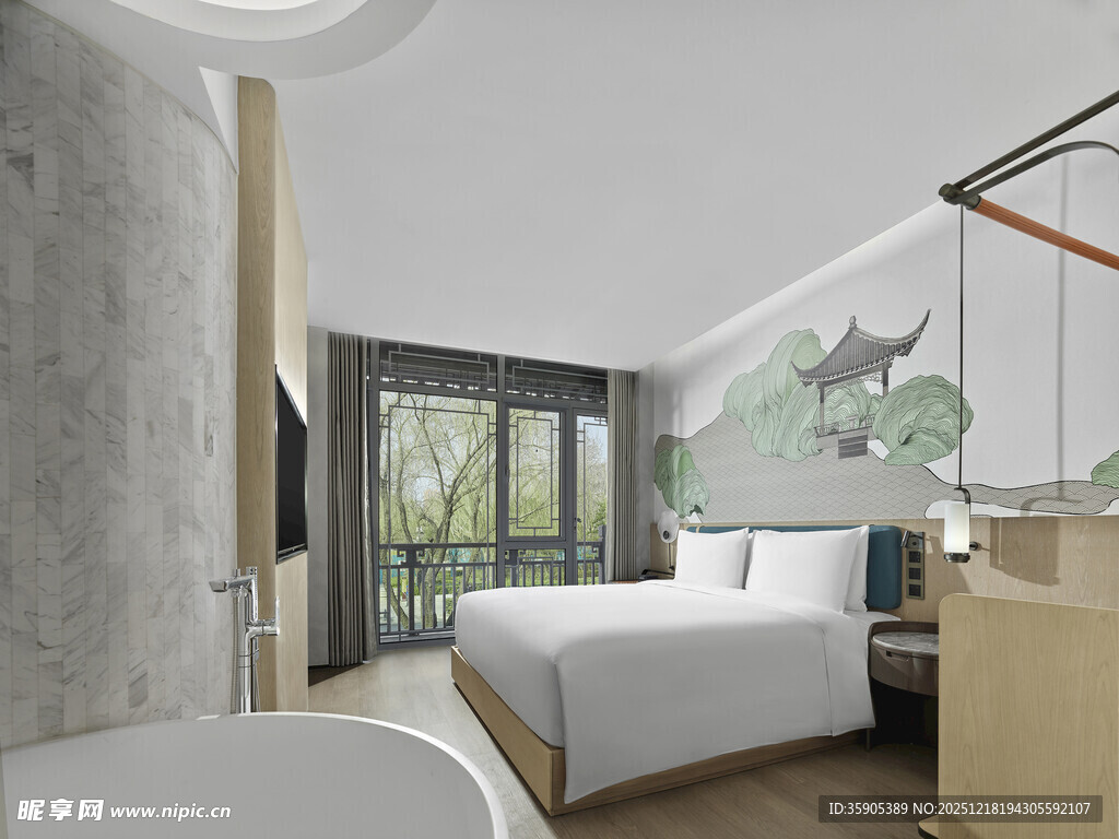 现代简约风舒适卧室空间