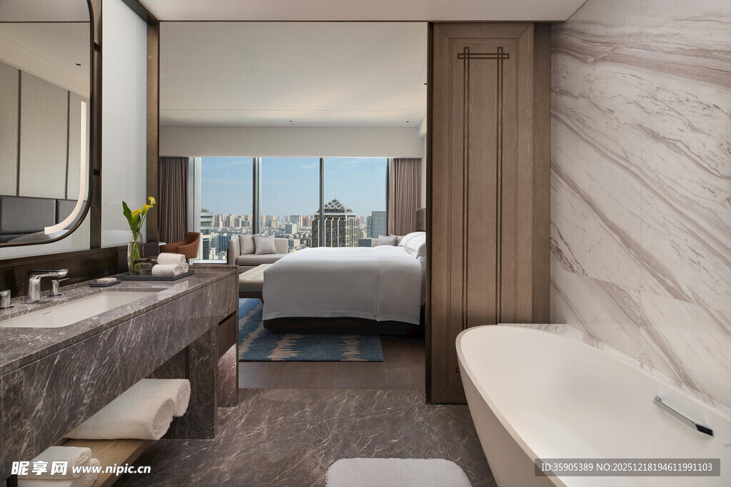 豪华现代风格酒店客房