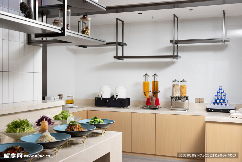 现代简约风开放式厨房场景