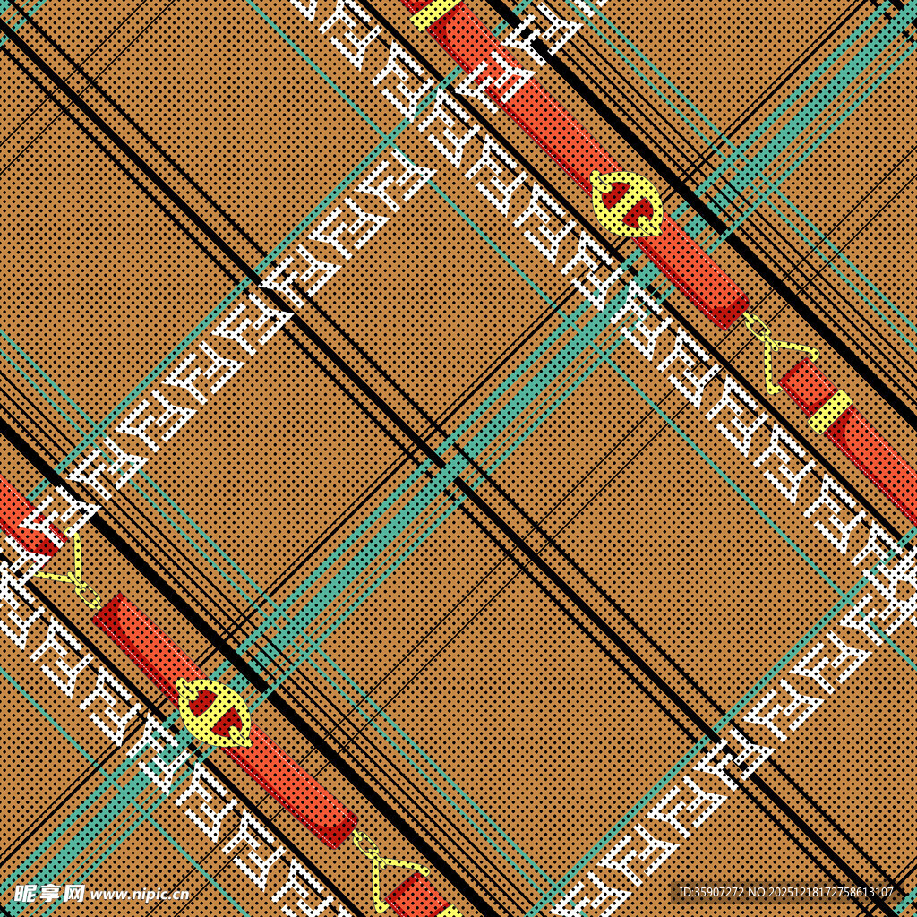 复古条纹图案布料纹理