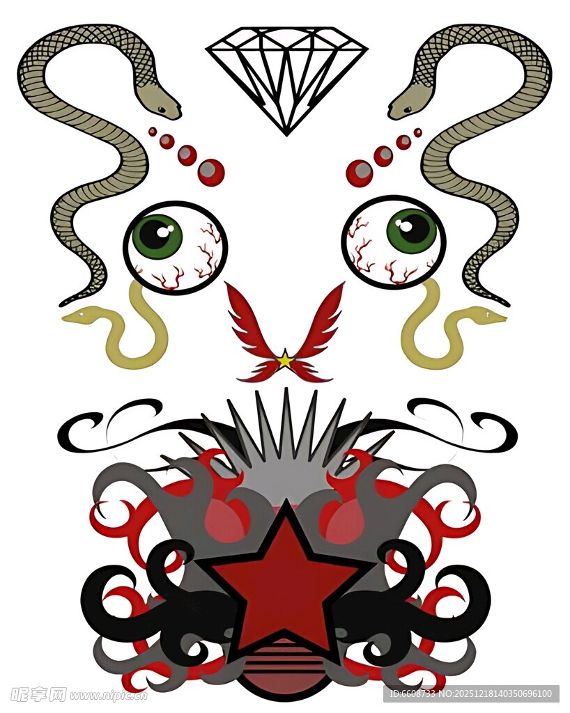 神秘图腾纹身图案设计