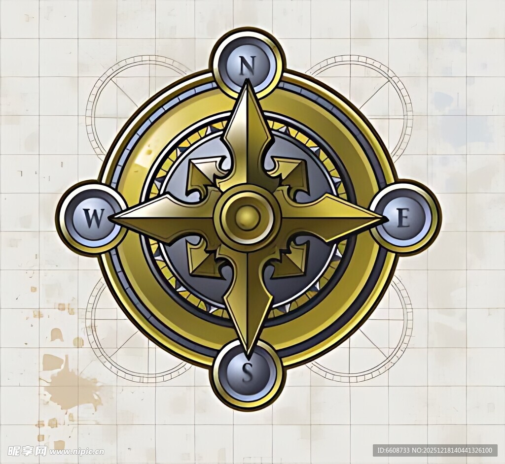复古航海罗盘