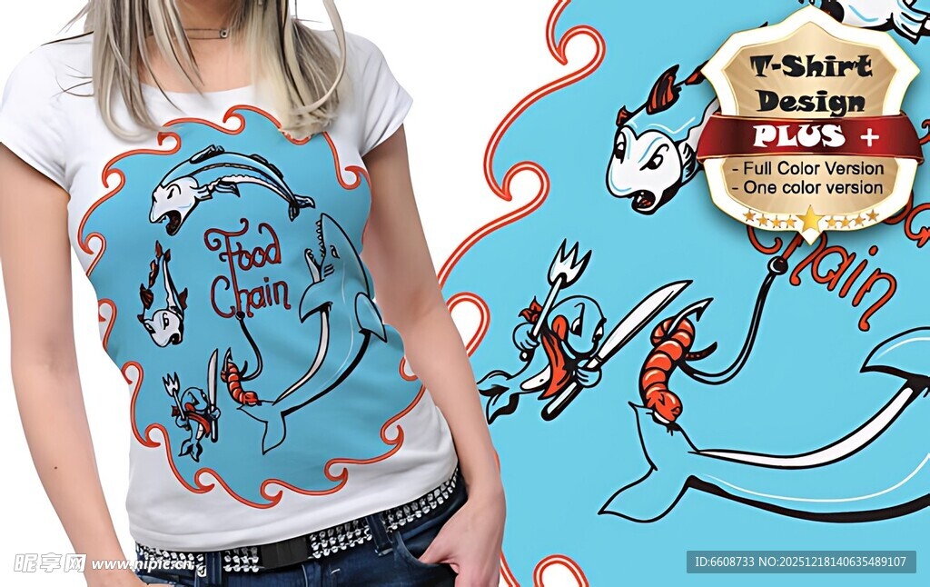 迪士尼卡通图案时尚T恤