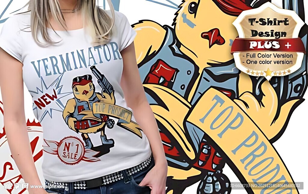 女孩身着漫威主题T恤