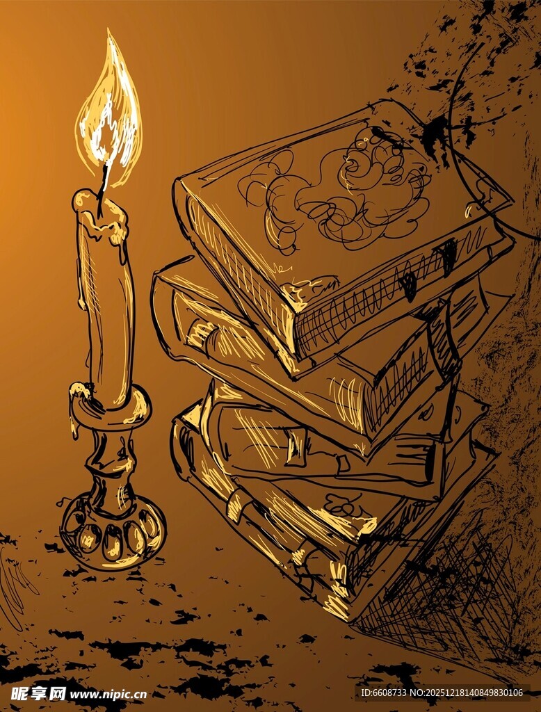 烛照古籍书香静谧时光