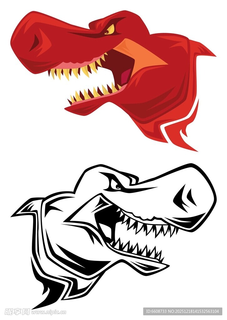 恐龙标志设计样式