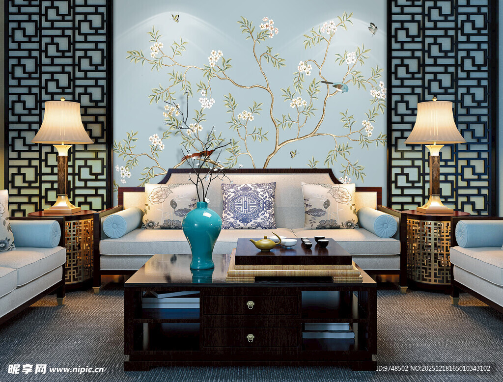 中式典雅客厅家居场景