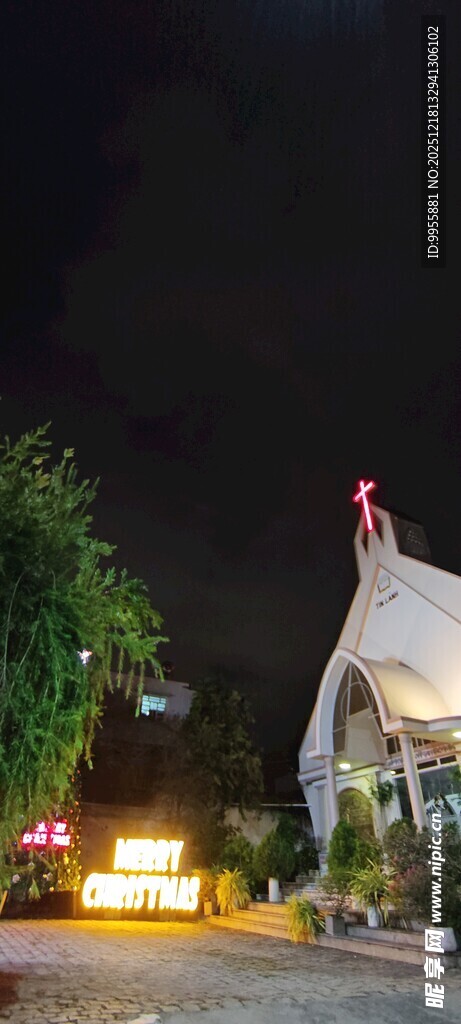 越南芽庄夜晚街头的独特艺术雕塑