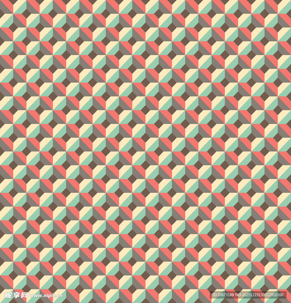 几何图案彩色编织纹理背景