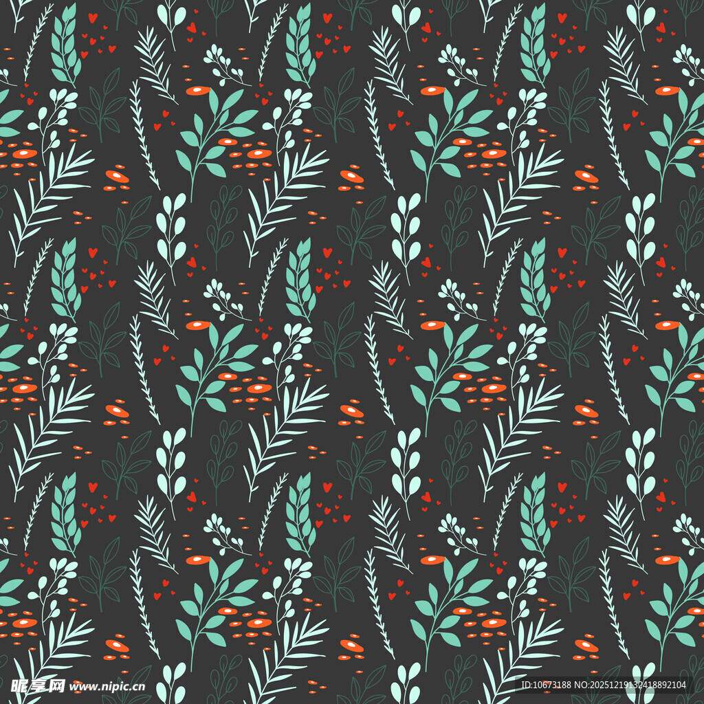 植物花卉图案背景纹理