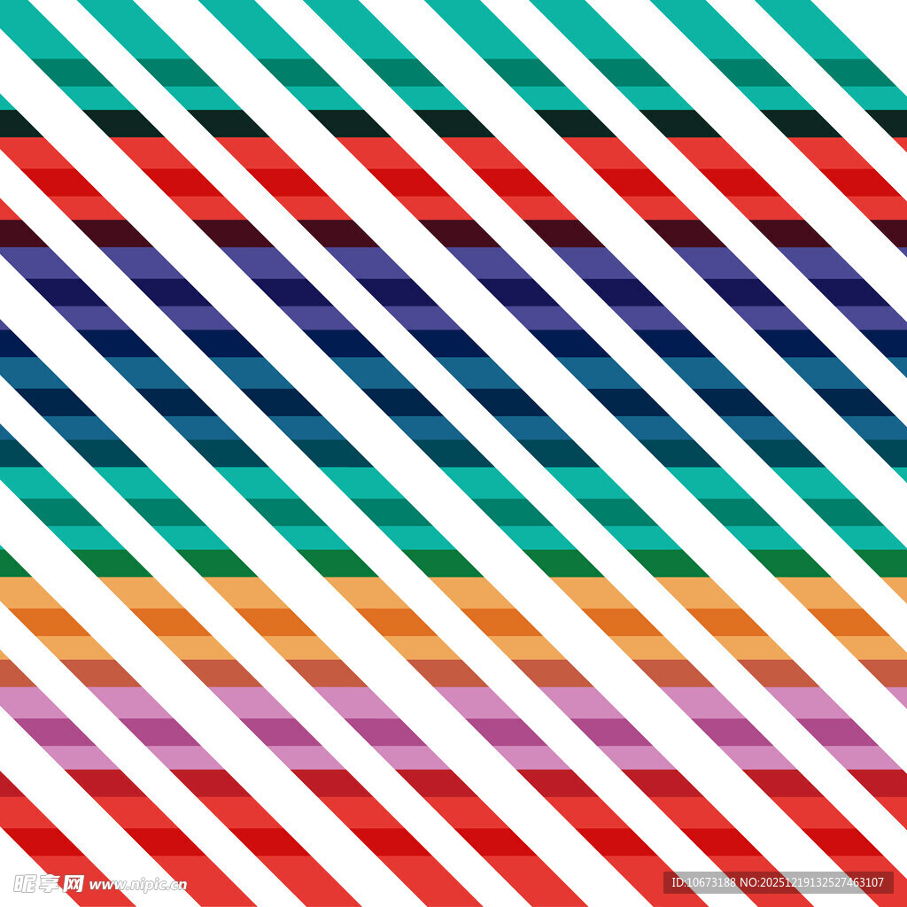多彩斜条纹图案背景