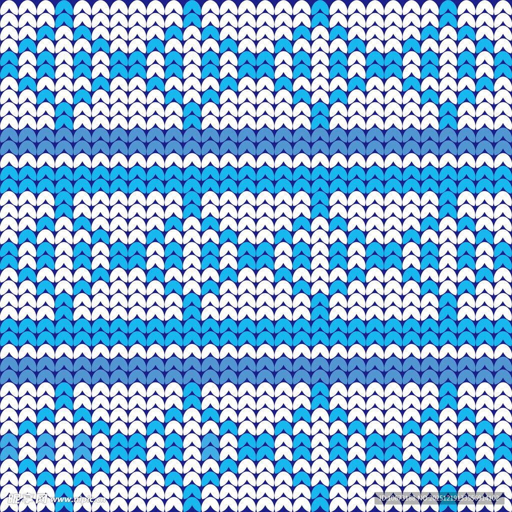 蓝白针织花纹图案