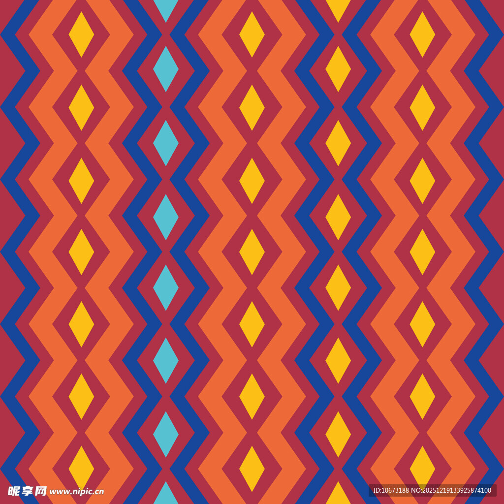 几何菱形多彩图案背景