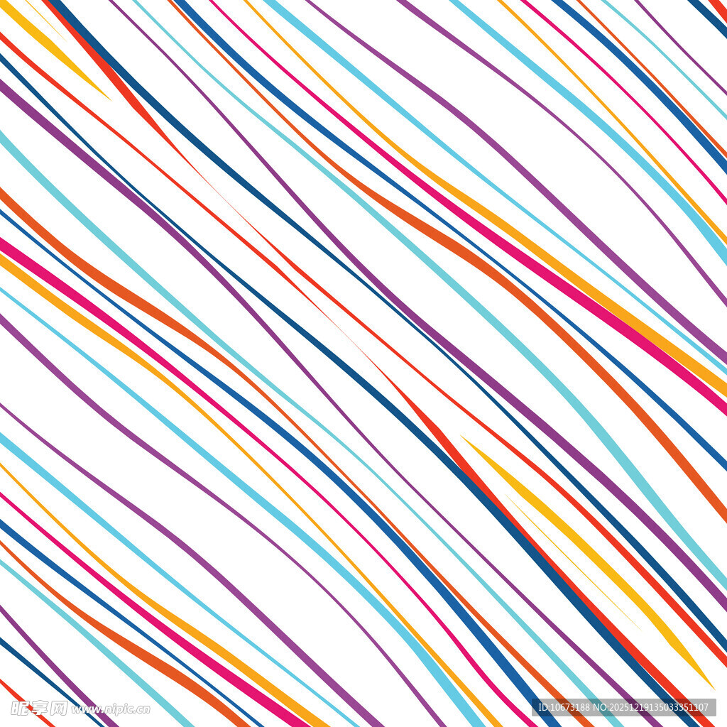 彩色动感线条抽象图案