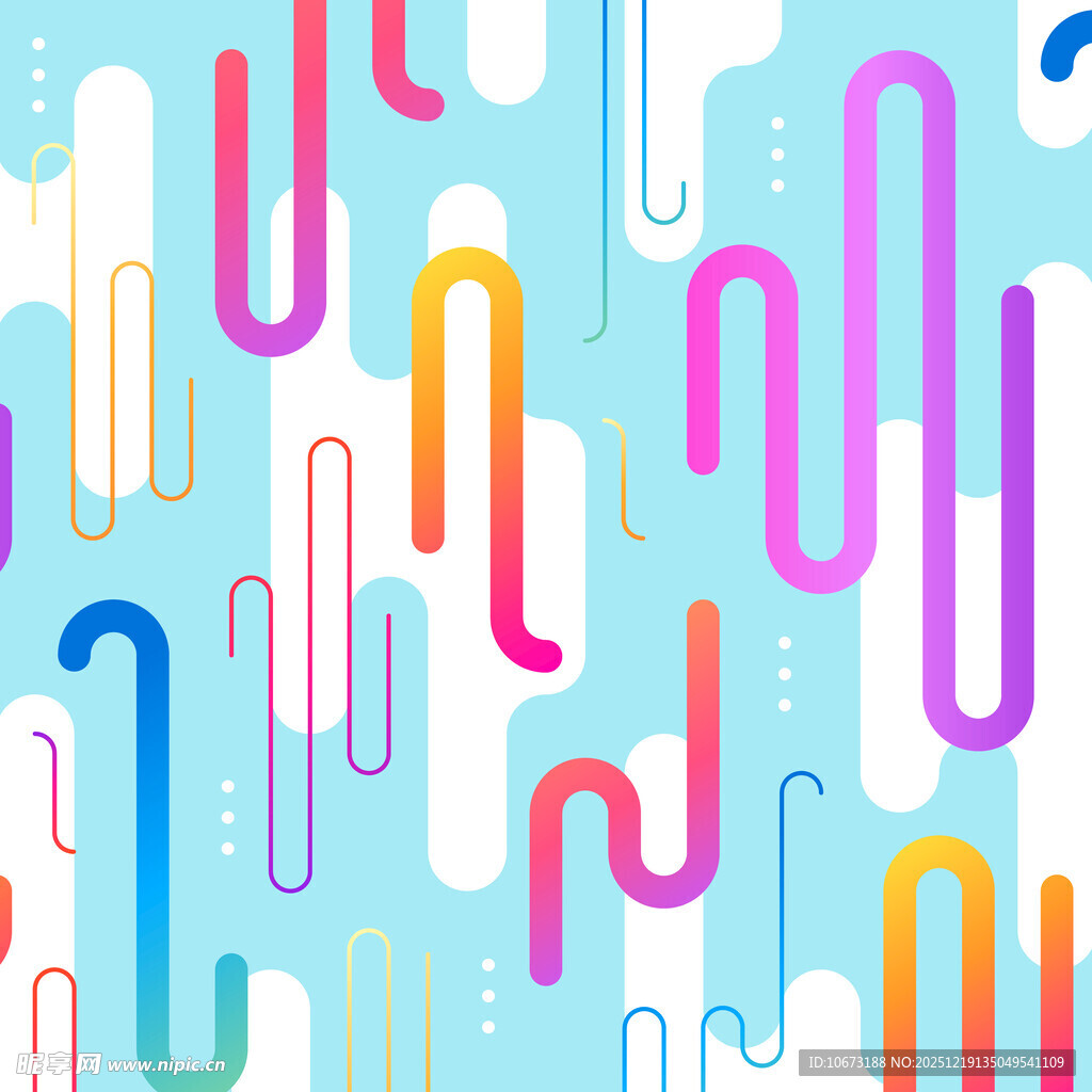 多彩抽象线条几何图案背景