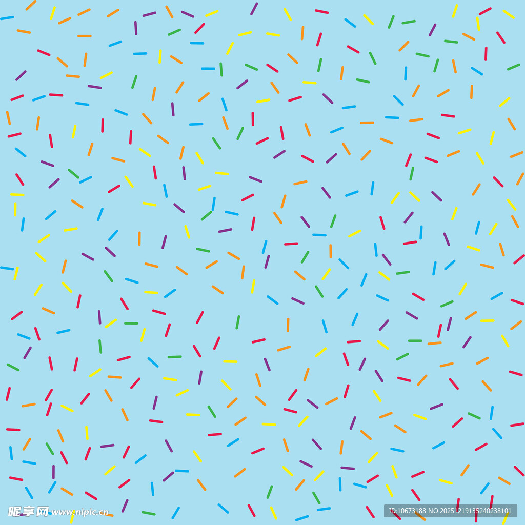 浅蓝色多彩碎纸屑背景图