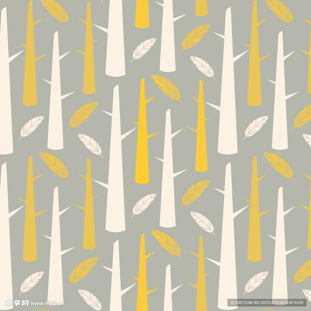 简约树木图案背景纹理