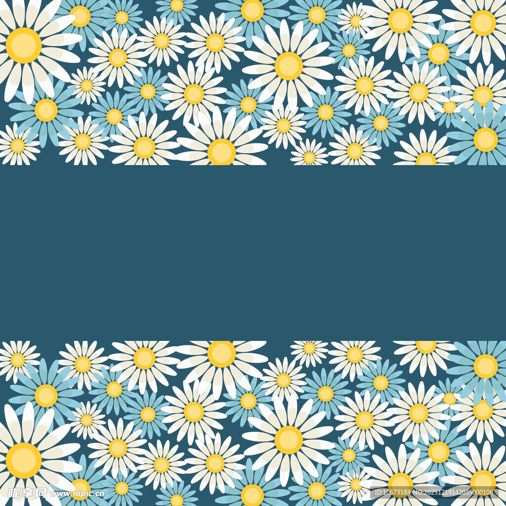 小雏菊图案背景设计