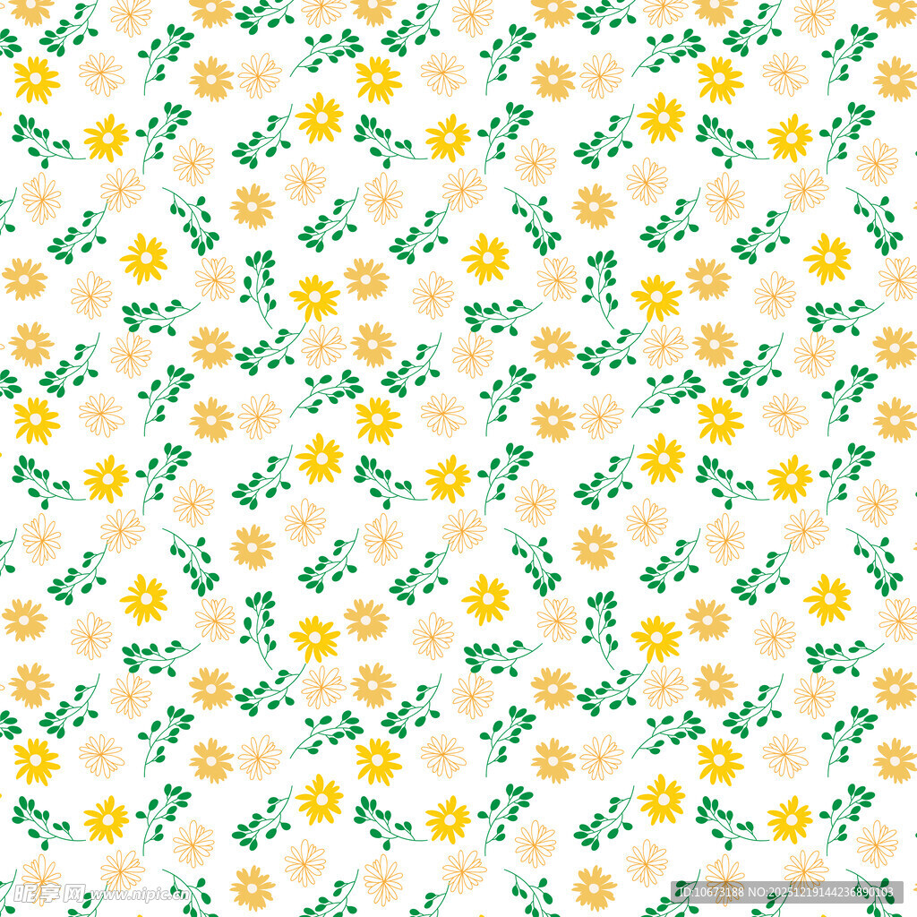 清新柠檬绿叶图案背景