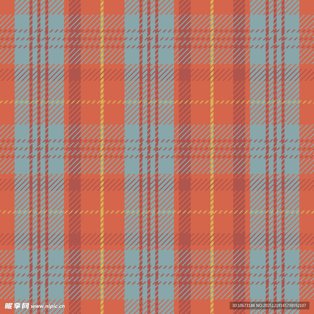 橙蓝格子图案纹理