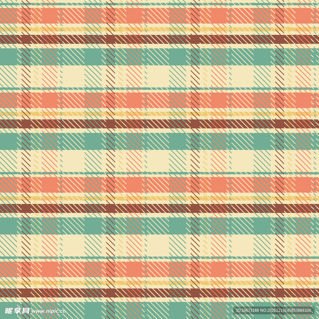 复古格子图案背景