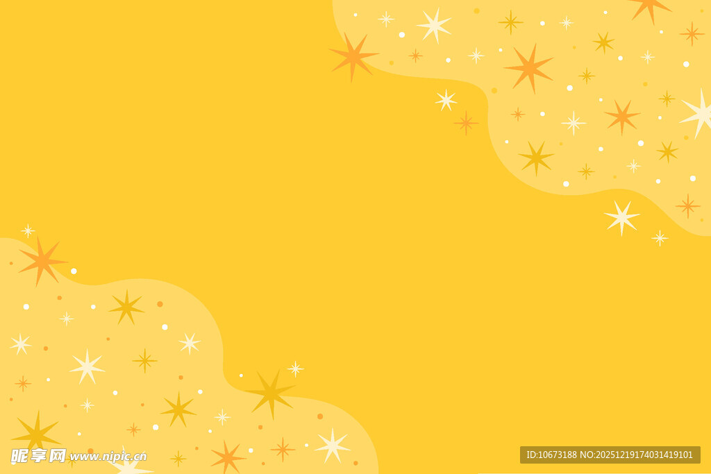 黄色梦幻星星背景图