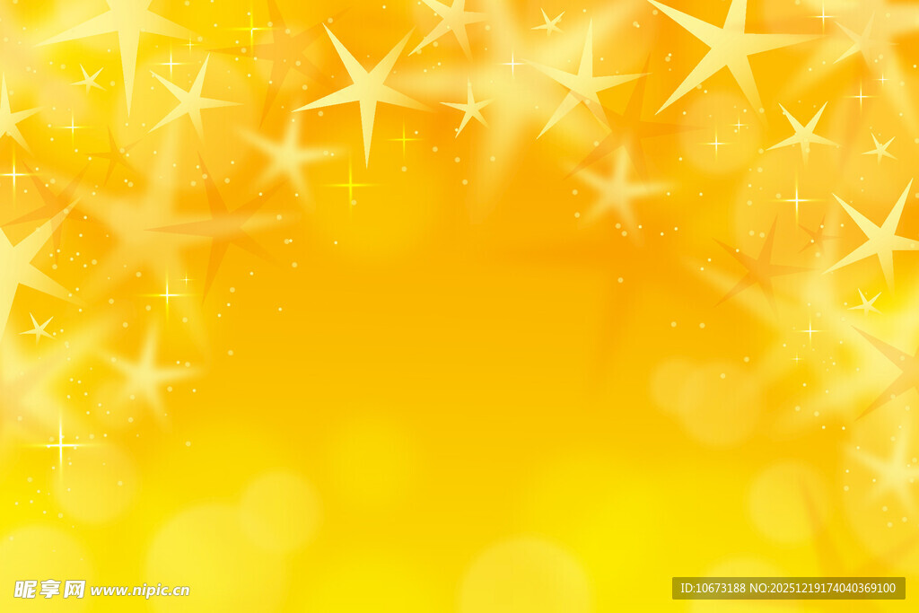 金色梦幻星星背景图