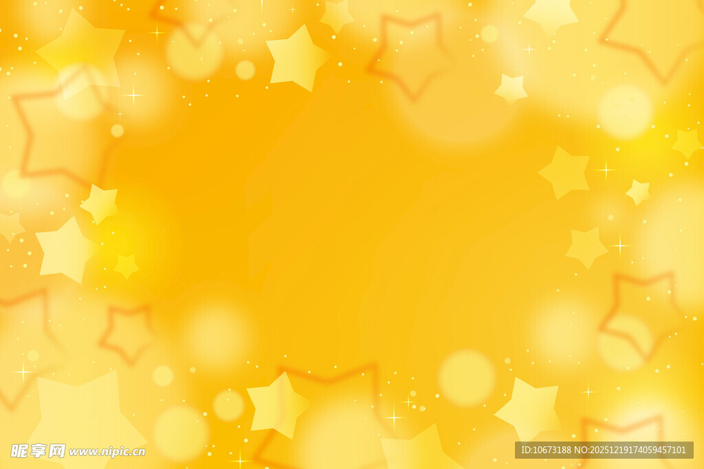 金色星星梦幻背景图