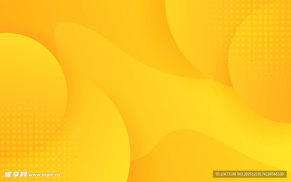 黄色渐变抽象几何背景图