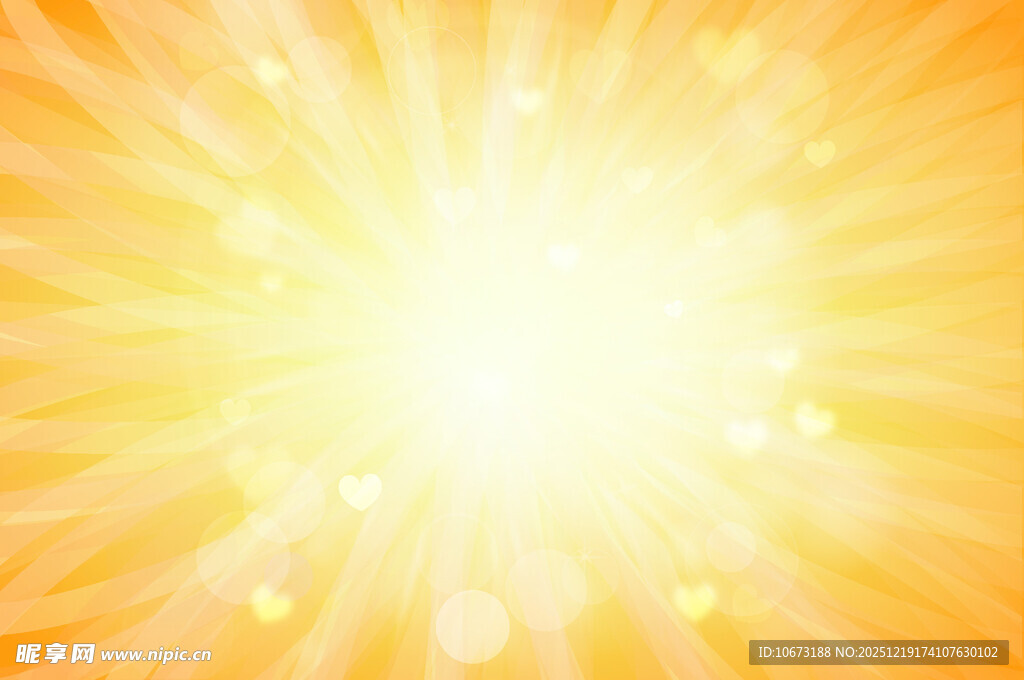 闪耀的金色光芒背景