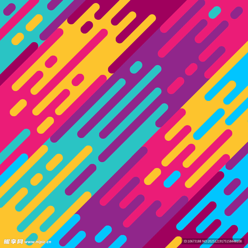 多彩几何线条抽象图案