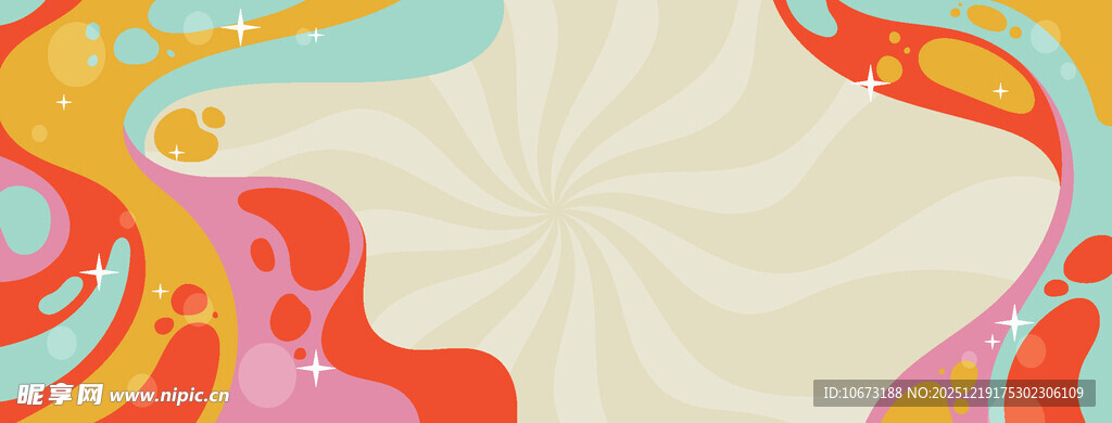 多彩抽象流体背景图案